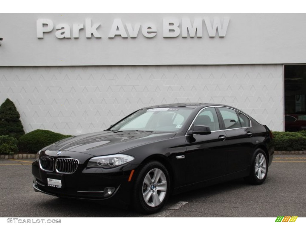2013 5 Series 528i xDrive Sedan - Jet Black / Black photo #1