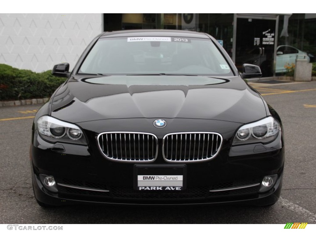 2013 5 Series 528i xDrive Sedan - Jet Black / Black photo #2
