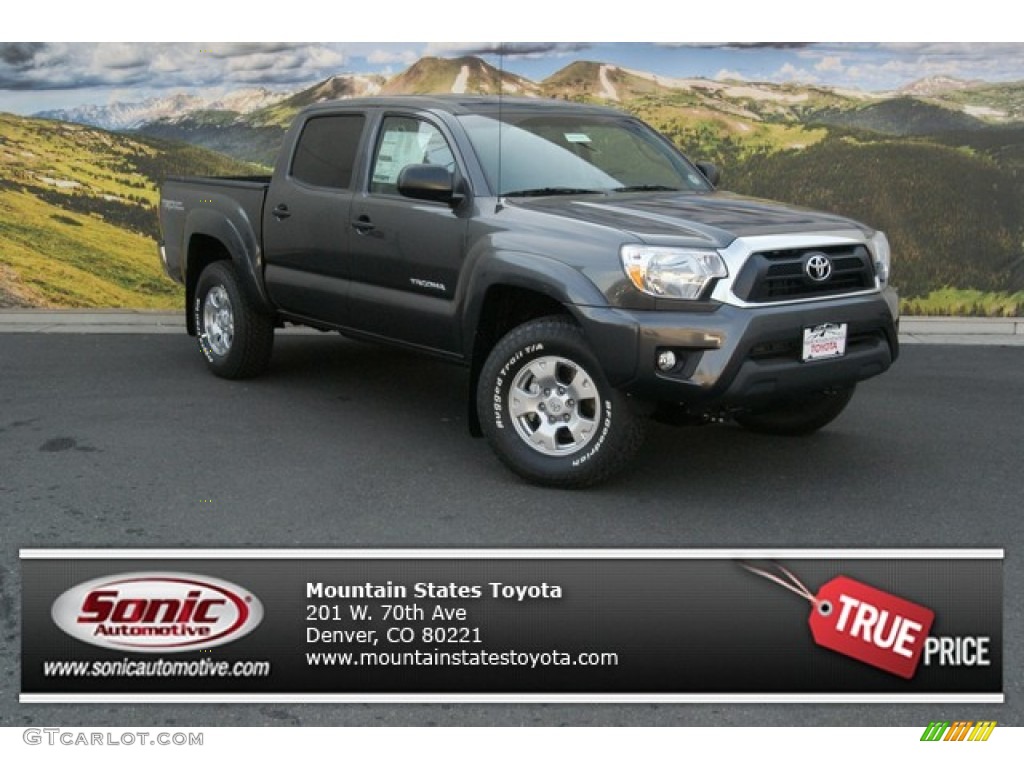 2013 Tacoma V6 TRD Double Cab 4x4 - Magnetic Gray Metallic / Graphite photo #1