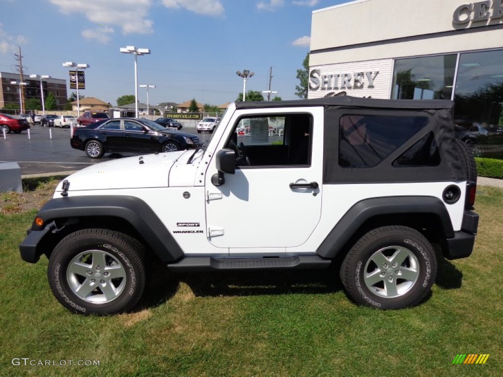 2012 Wrangler Sport S 4x4 - Bright White / Black photo #9