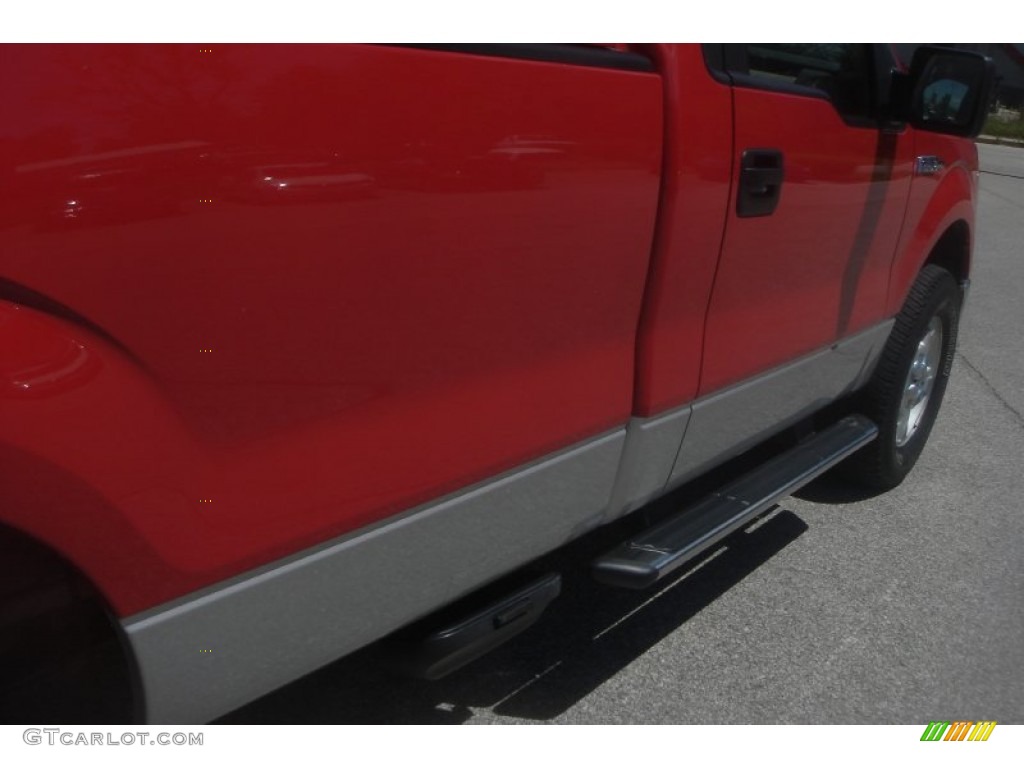2010 F150 XLT Regular Cab 4x4 - Red Candy Metallic / Medium Stone photo #11