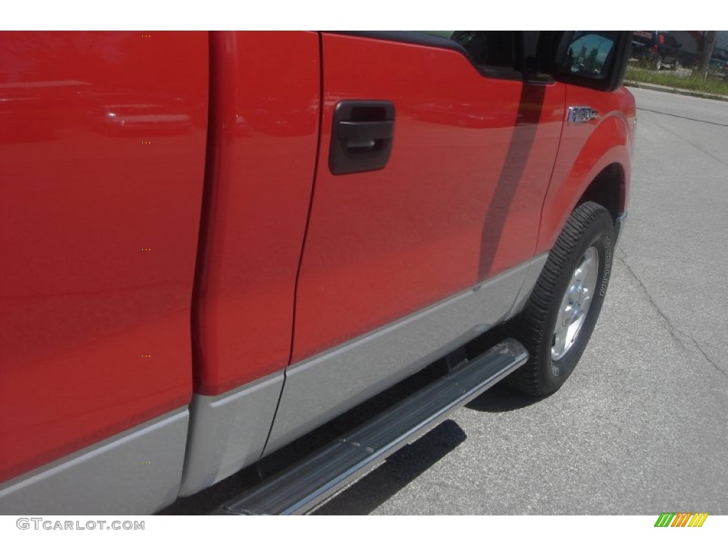 2010 F150 XLT Regular Cab 4x4 - Red Candy Metallic / Medium Stone photo #12