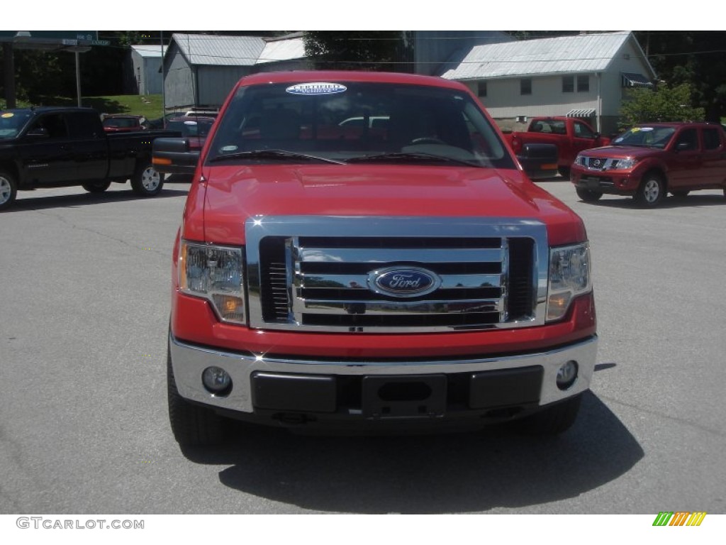 2010 F150 XLT Regular Cab 4x4 - Red Candy Metallic / Medium Stone photo #21