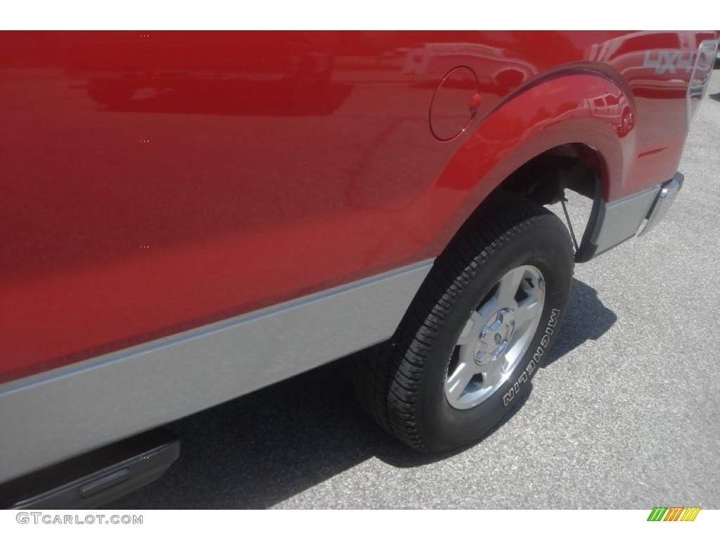 2010 F150 XLT Regular Cab 4x4 - Red Candy Metallic / Medium Stone photo #33