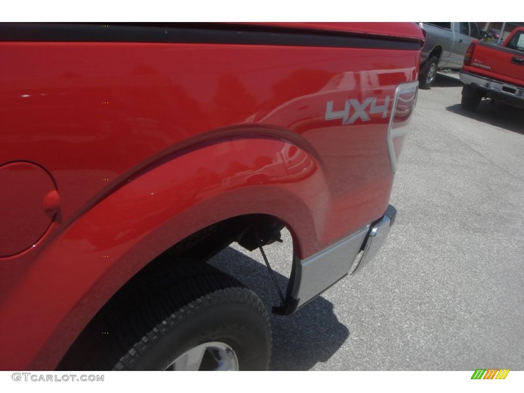 2010 F150 XLT Regular Cab 4x4 - Red Candy Metallic / Medium Stone photo #34