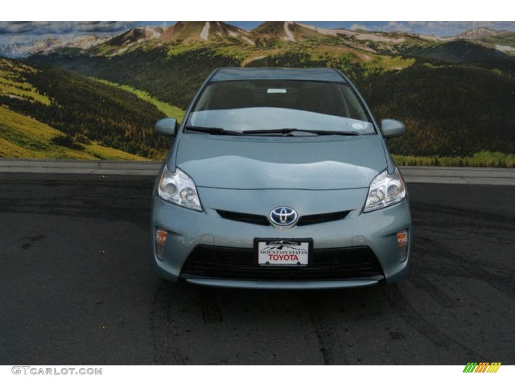 2013 Prius Two Hybrid - Sea Glass Pearl / Bisque photo #3