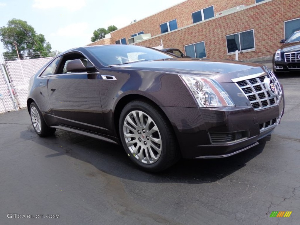 2014 CTS Coupe - Majestic Plum Metallic / Light Titanium/Ebony photo #3