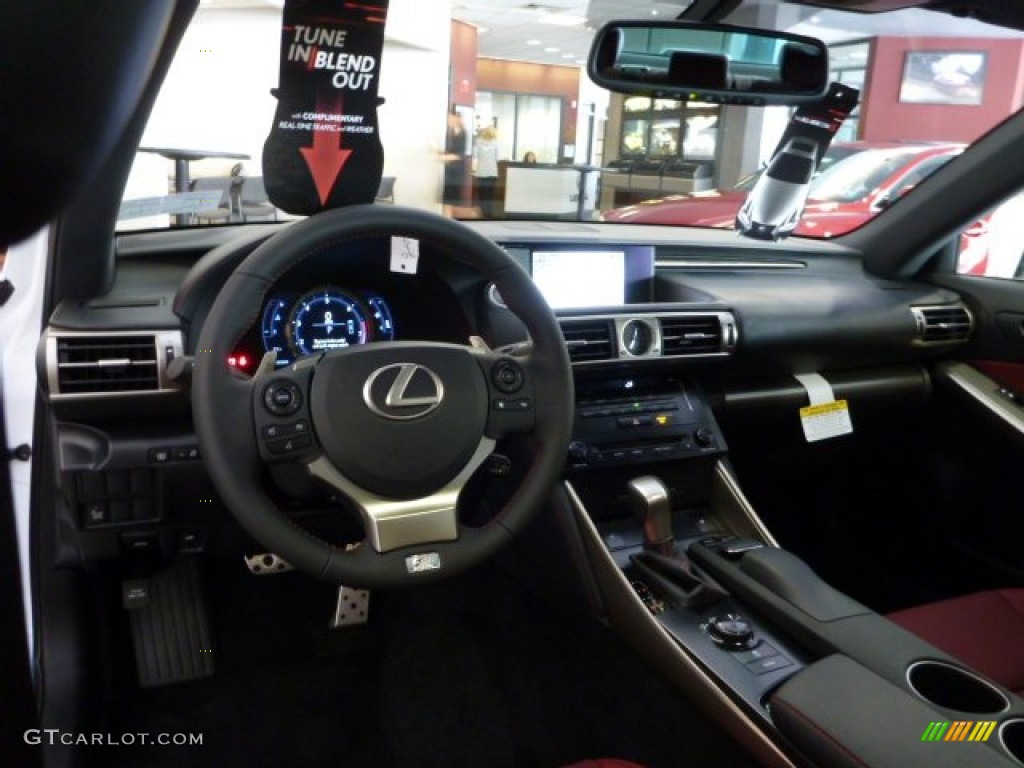 2014 IS 250 F Sport AWD - Ultra White / Rioja Red photo #11