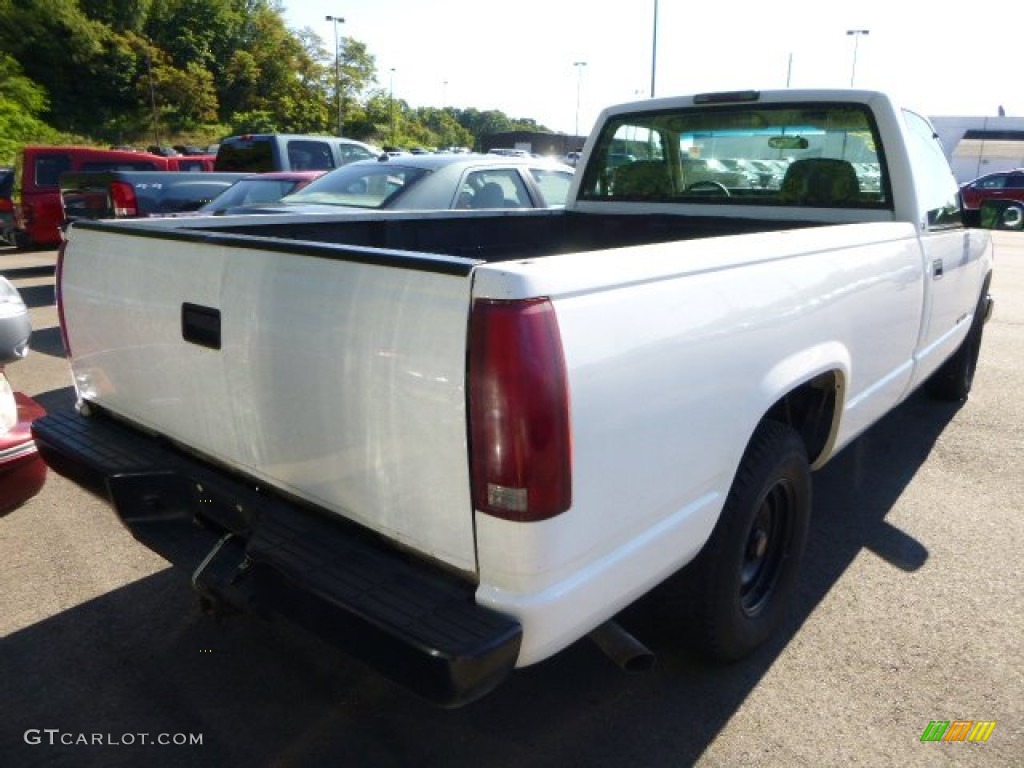 1998 Sierra 1500 SL Regular Cab - Olympic White / Pewter photo #2