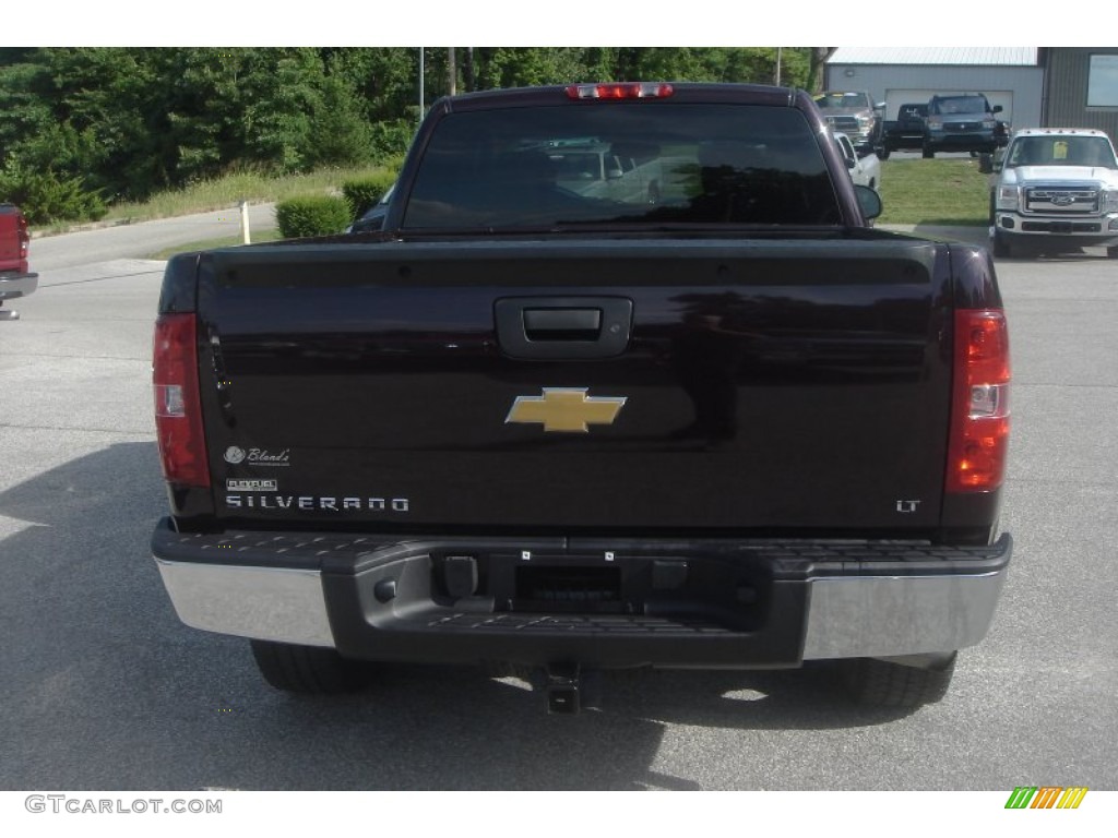 2008 Silverado 1500 LT Extended Cab - Dark Cherry Metallic / Ebony photo #4