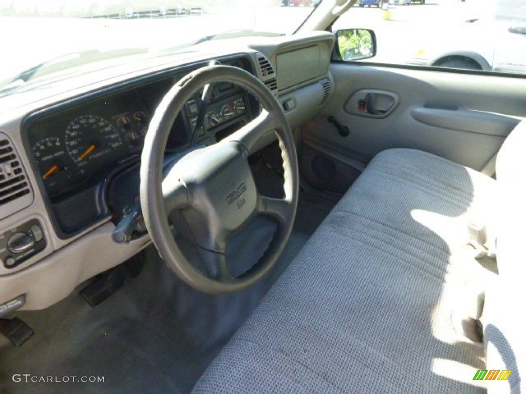 1998 Sierra 1500 SL Regular Cab - Olympic White / Pewter photo #12