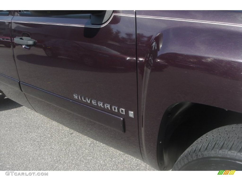 2008 Silverado 1500 LT Extended Cab - Dark Cherry Metallic / Ebony photo #11