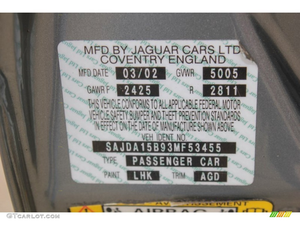 2003 XJ Color Code LHK for Quartz Photo #83871450