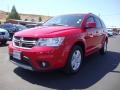 2012 Bright Red Dodge Journey SXT  photo #3