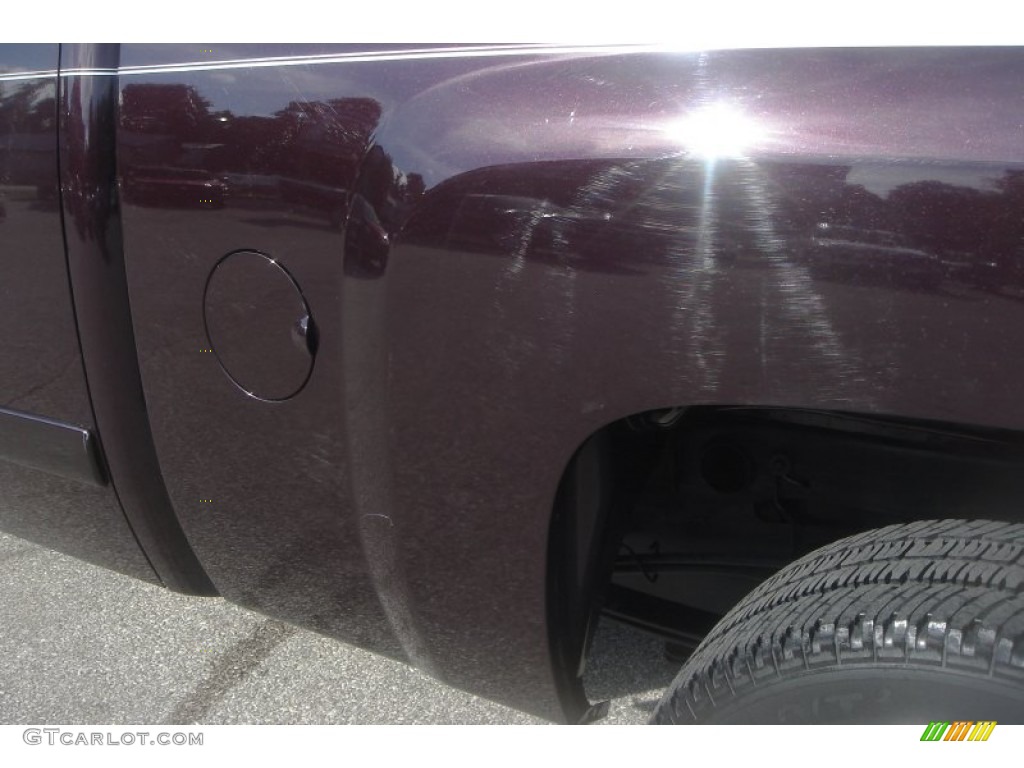 2008 Silverado 1500 LT Extended Cab - Dark Cherry Metallic / Ebony photo #34