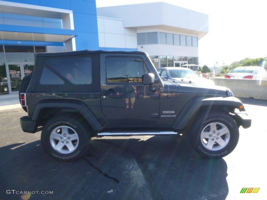 2010 Wrangler Sport 4x4 - Dark Charcoal Pearl / Dark Slate Gray/Medium Slate Gray photo #2