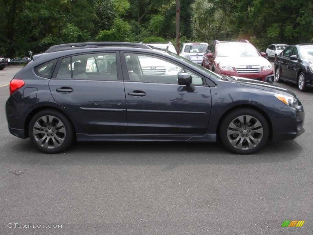 2013 Impreza 2.0i Sport Limited 5 Door - Dark Gray Metallic / Black photo #7