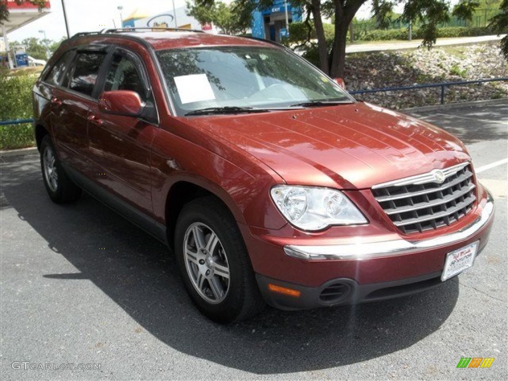 2007 Pacifica Touring - Cognac Crystal Pearl / Dark Khaki/Light Graystone photo #44