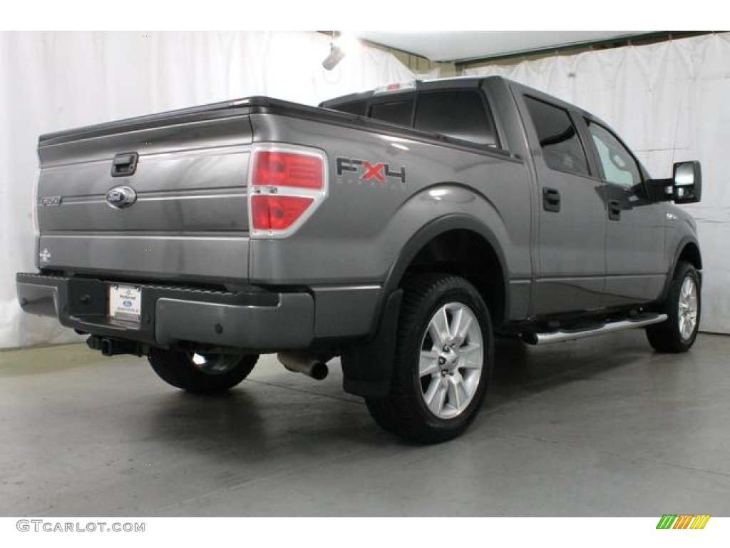 2009 F150 FX4 SuperCrew 4x4 - Sterling Grey Metallic / Black/Black photo #6