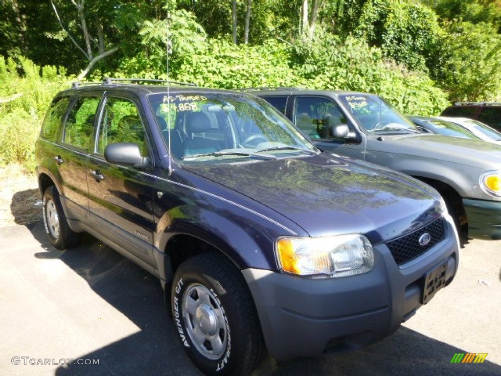 2002 Escape XLS V6 4WD - True Blue Metallic / Medium Graphite photo #1