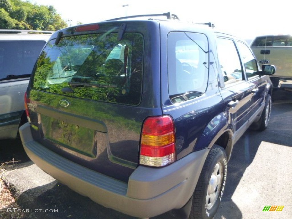 2002 Escape XLS V6 4WD - True Blue Metallic / Medium Graphite photo #2