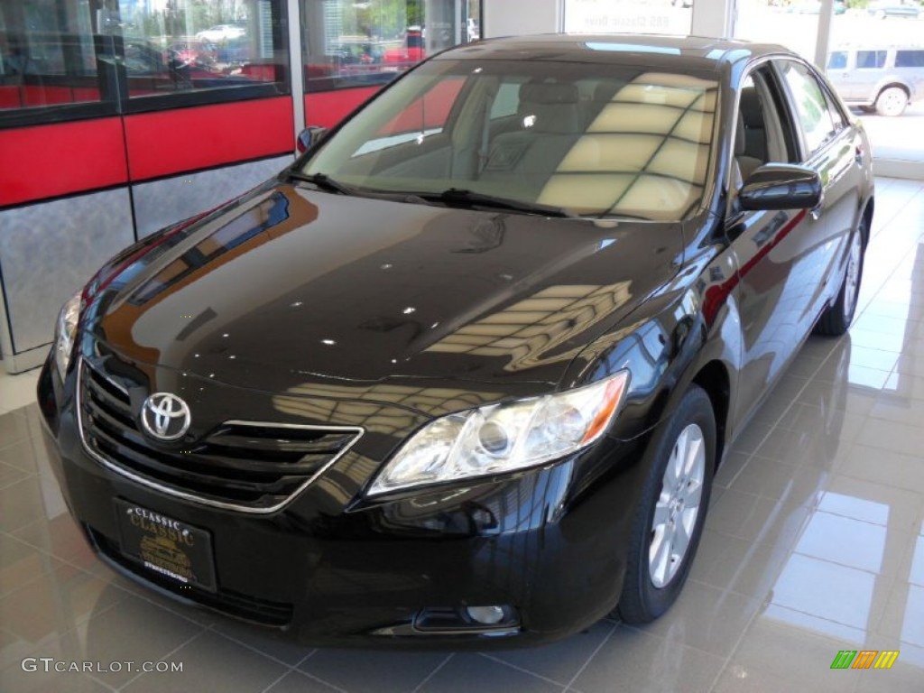 2009 Camry XLE - Black / Bisque photo #1