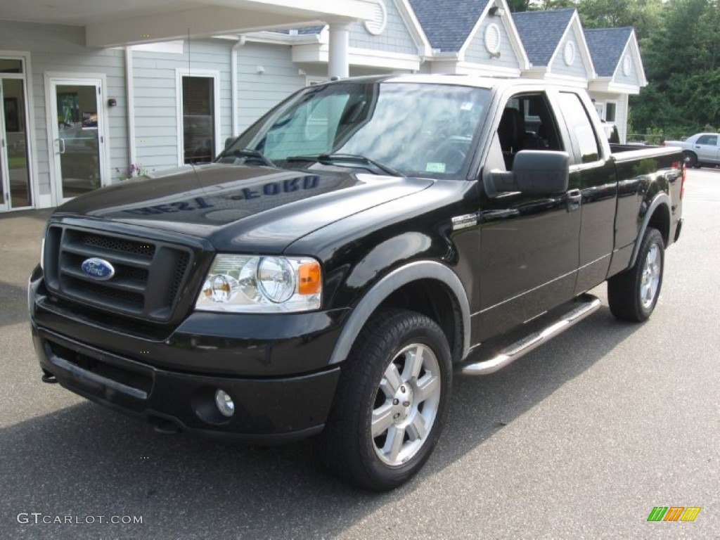 2006 F150 FX4 SuperCab 4x4 - Black / Black photo #3