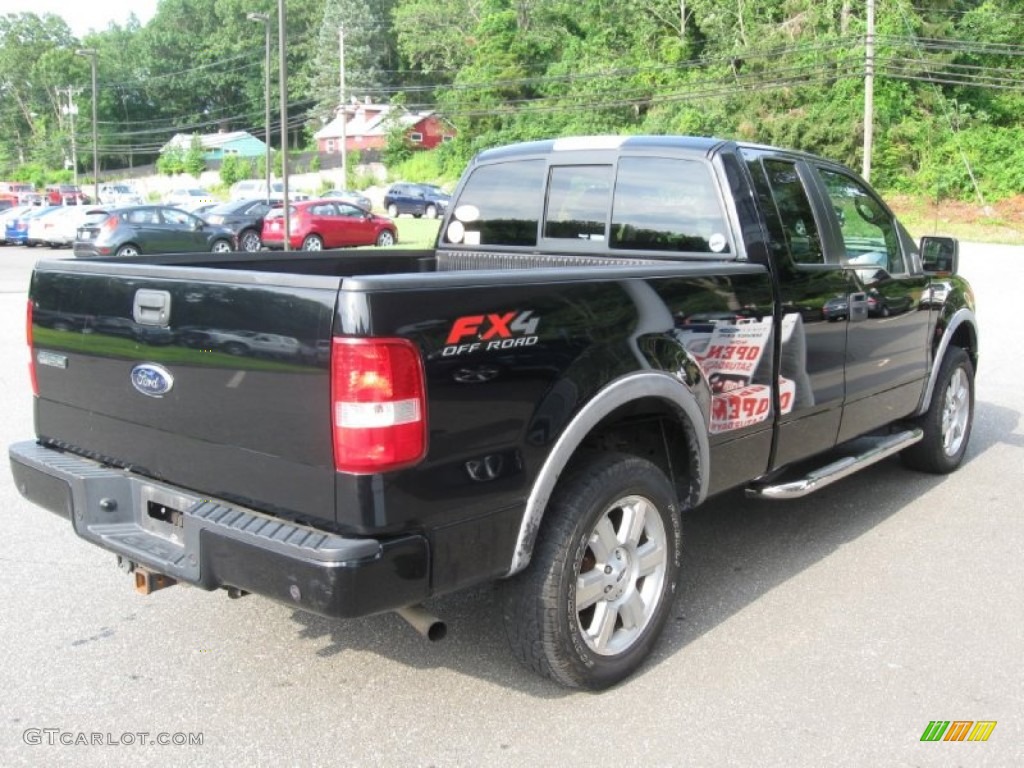 2006 F150 FX4 SuperCab 4x4 - Black / Black photo #7
