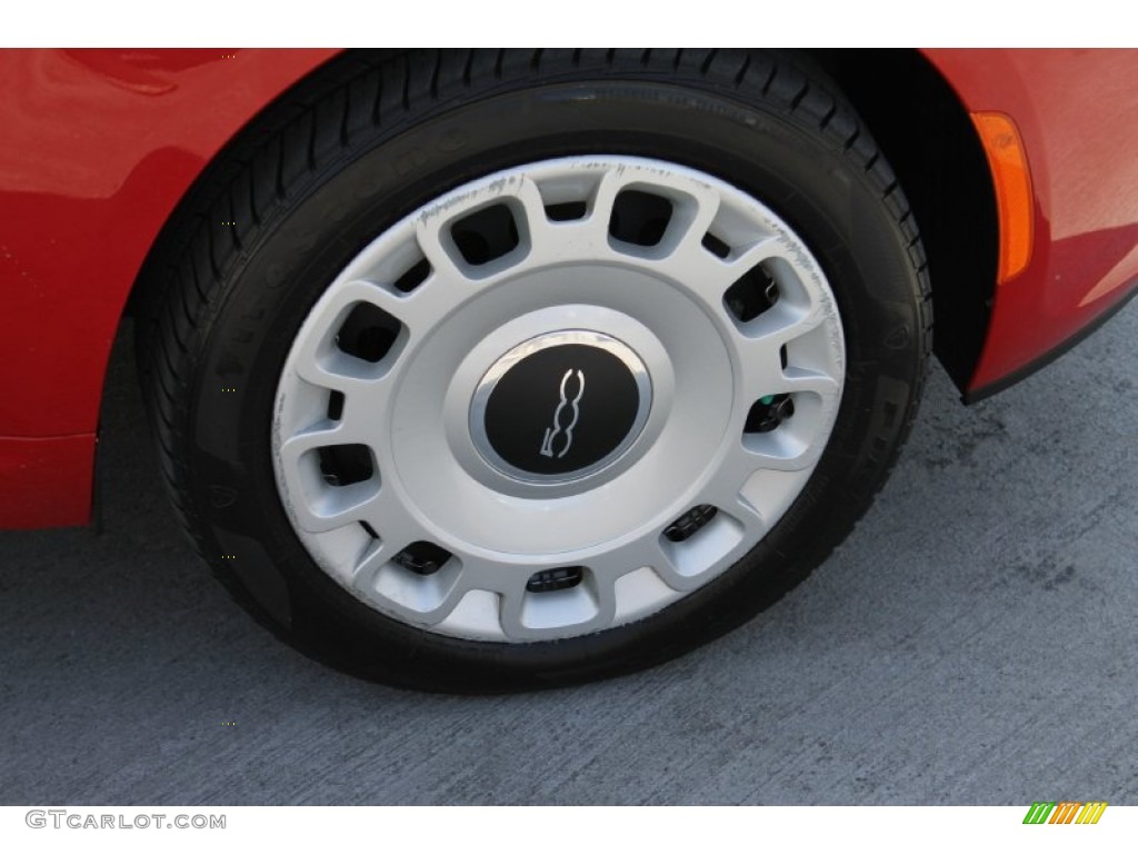 2012 500 c cabrio Pop - Rosso (Red) / Tessuto Grigio/Nero (Grey/Black) photo #12