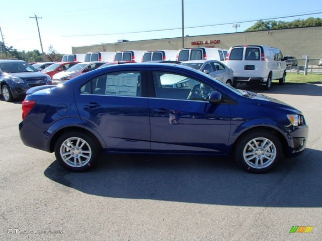 2013 Sonic LT Sedan - Blue Topaz Metallic / Jet Black/Dark Titanium photo #1