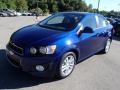 2013 Blue Topaz Metallic Chevrolet Sonic LT Sedan  photo #4