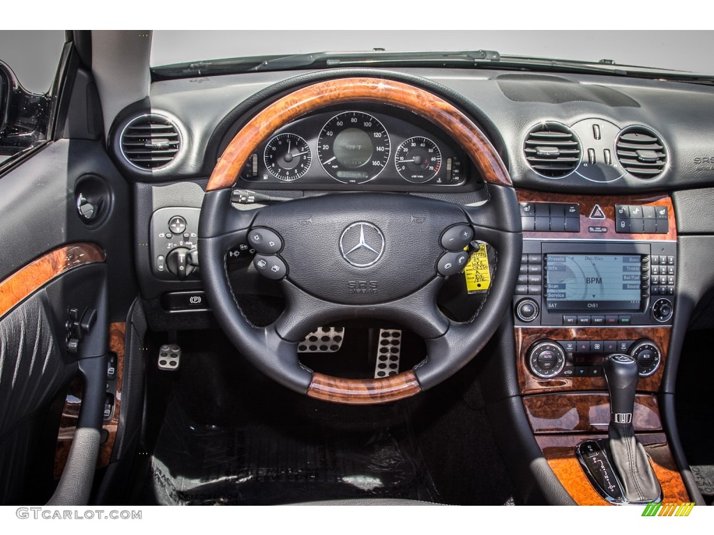 2009 Mercedes-Benz CLK 350 Cabriolet Black Dashboard Photo #83877027