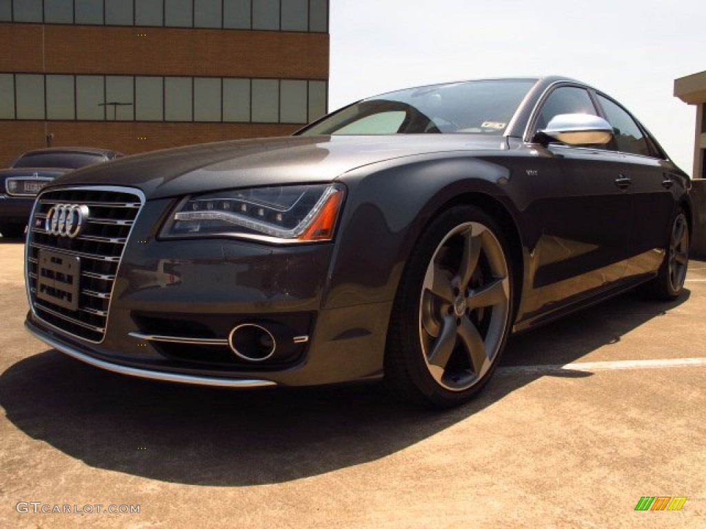 Daytona Gray Pearl 2014 Audi S8 quattro S Exterior Photo #83877153