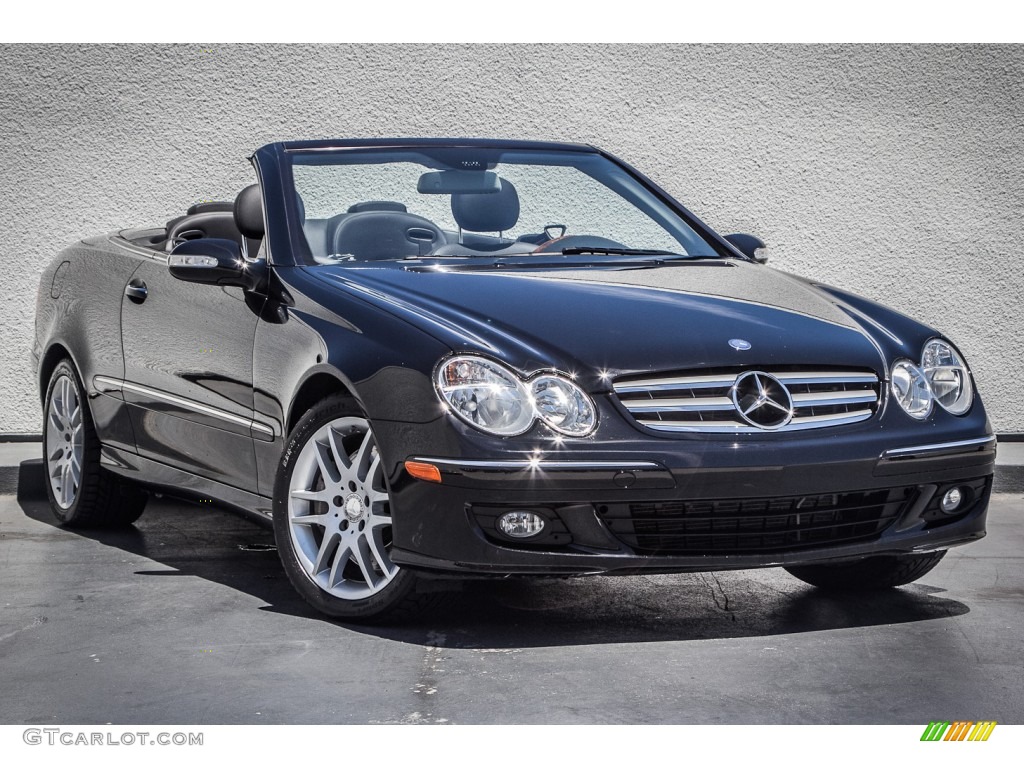 Black 2009 Mercedes-Benz CLK 350 Cabriolet Exterior Photo #83877237