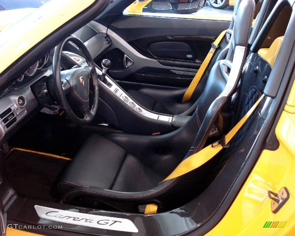 Dark Grey Natural Leather Interior 2005 Porsche Carrera GT Standard Carrera GT Model Photo #838778
