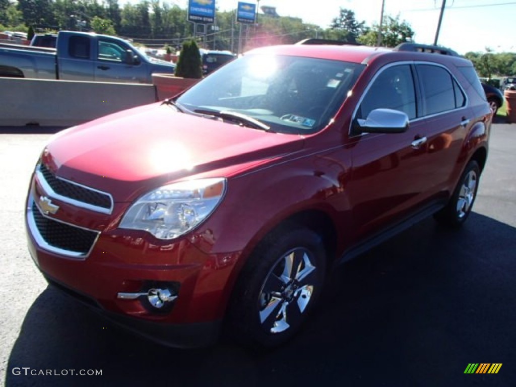 2013 Equinox LT AWD - Crystal Red Tintcoat / Jet Black photo #4