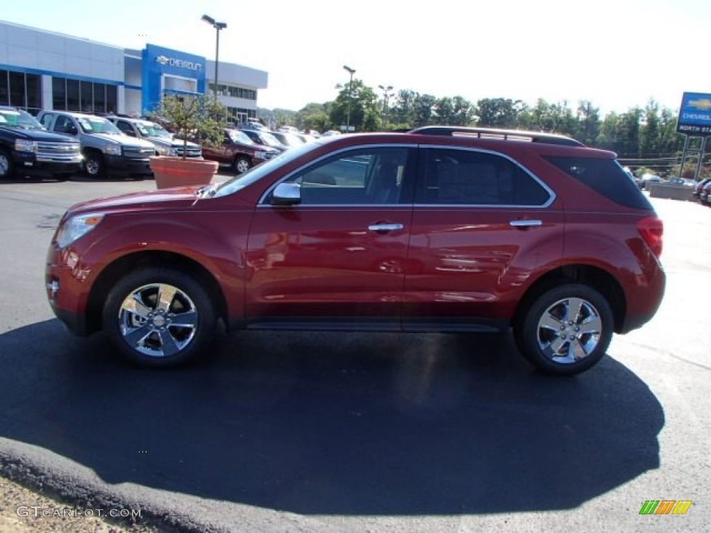 2013 Equinox LT AWD - Crystal Red Tintcoat / Jet Black photo #5