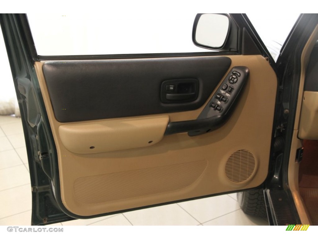 2000 Cherokee Sport 4x4 - Forest Green Pearl / Camel Beige photo #4