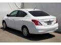 2012 Fresh Powder White Nissan Versa 1.6 SV Sedan  photo #2