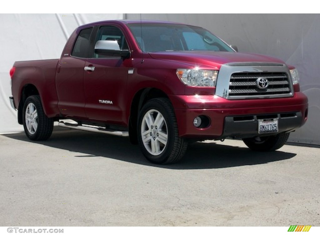2007 Tundra Limited Double Cab - Salsa Red Pearl / Graphite Gray photo #1