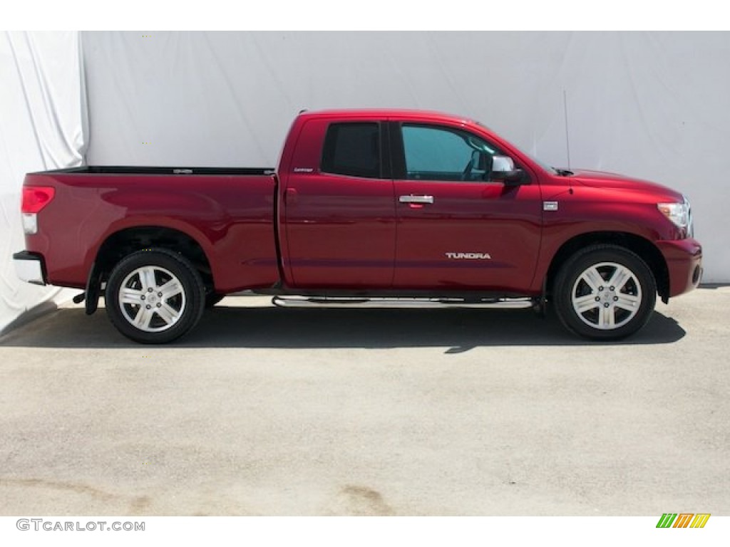 2007 Tundra Limited Double Cab - Salsa Red Pearl / Graphite Gray photo #12