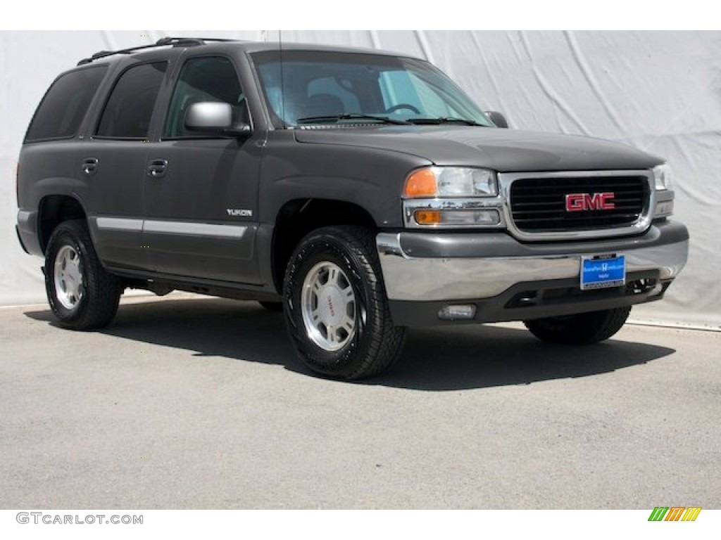 2001 Yukon SLE - Storm Gray Metallic / Graphite/Medium Gray photo #1