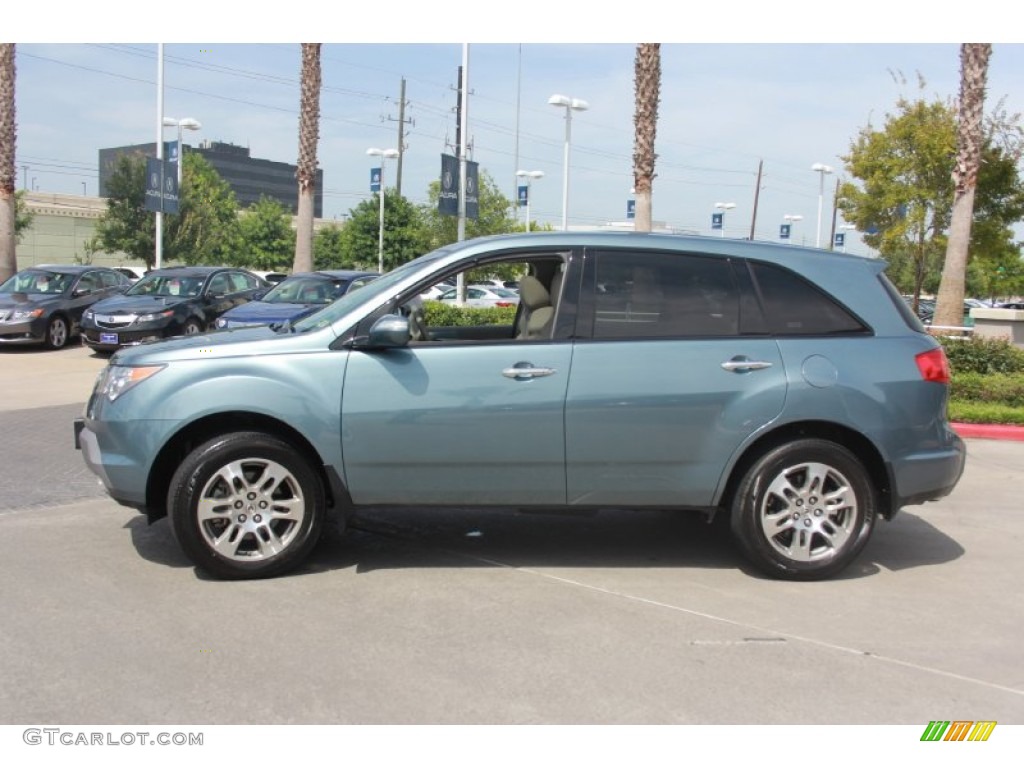 2008 MDX  - Steel Blue Metallic / Taupe photo #5