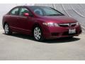 2010 Tango Red Pearl Honda Civic LX Sedan  photo #1