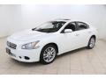 2013 Pearl White Nissan Maxima 3.5 S  photo #3