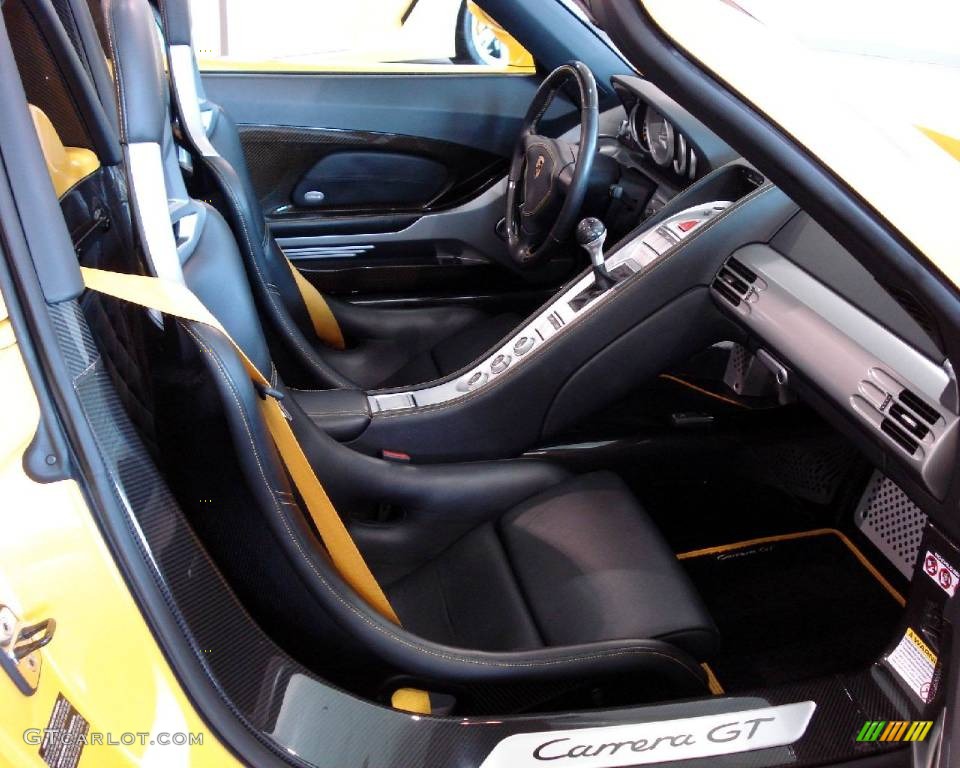Dark Grey Natural Leather Interior 2005 Porsche Carrera GT Standard Carrera GT Model Photo #838818