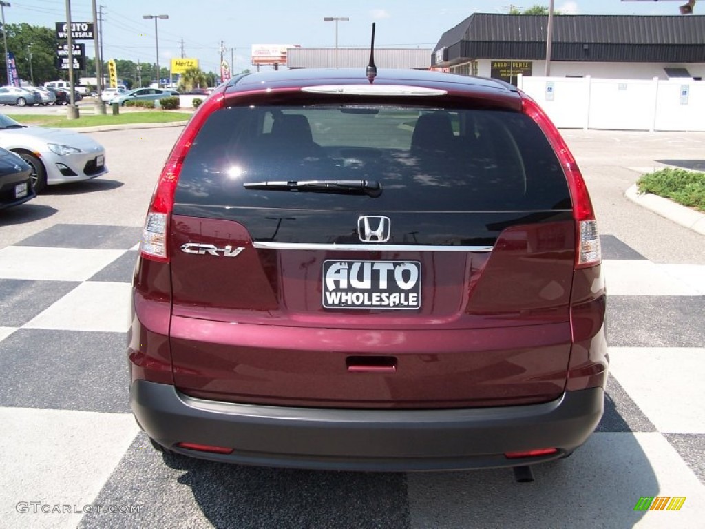 2013 CR-V EX - Basque Red Pearl II / Gray photo #4