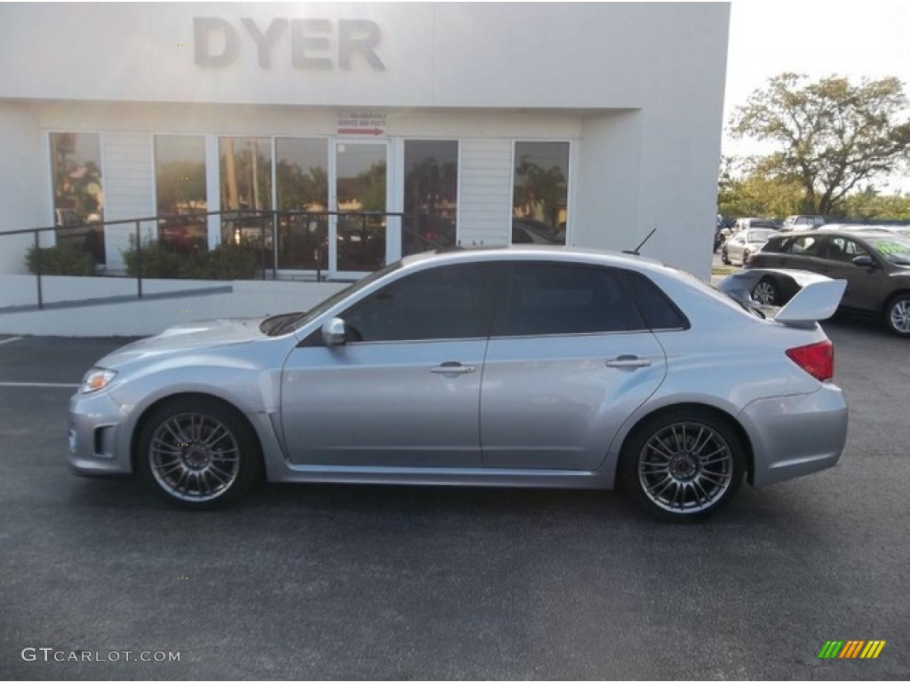 2012 Impreza WRX STi Limited 4 Door - Ice Silver Metallic / STi Limited Carbon Black photo #7