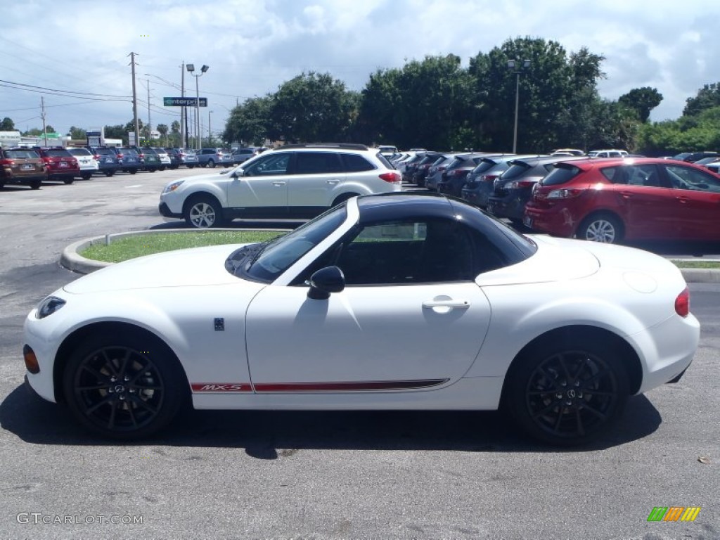 Crystal White Pearl Mica 2013 Mazda MX-5 Miata Club Hard Top Roadster Exterior Photo #83885655