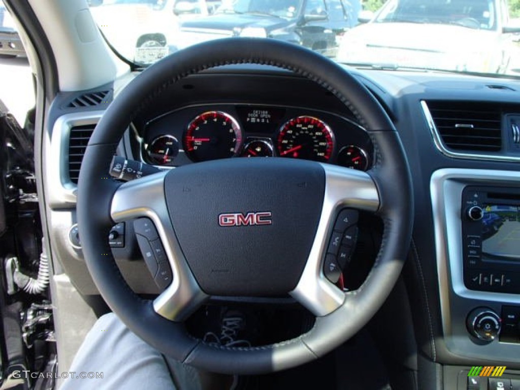 2014 GMC Acadia SLE AWD Ebony Steering Wheel Photo #83885686